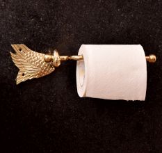 Premium Brass Handmade Toilet Paper Holder for Bathroom
